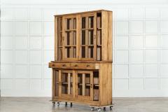 Large English Pine Glazed Dresser - 3507104