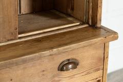 Large English Pine Glazed Dresser - 3507108