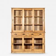 Large English Pine Glazed Dresser - 3508142