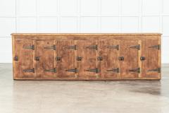 Large English Pine Locker Cabinet - 3477749