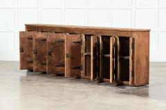 Large English Pine Locker Cabinet - 3477751