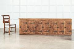Large English Pine Locker Cabinet - 3477752
