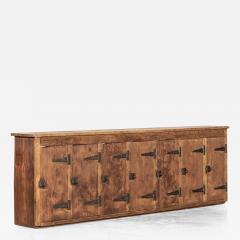 Large English Pine Locker Cabinet - 3479092