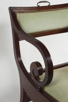 Large English Regency Klismos Form Armchair or Library Chair circa 1815 - 790217