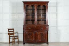 Large English Regency Mahogany Glazed Secretaire Bookcase - 3071668