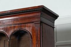 Large English Regency Mahogany Glazed Secretaire Bookcase - 3071674