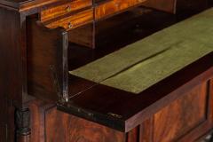 Large English Regency Mahogany Glazed Secretaire Bookcase - 3071676