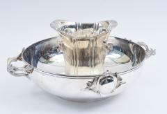 Large English Sheffield Silver Plated Champagne Cooler with Ice Bucket  - 946788