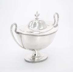 Large English Silver Plate Tableware Covered Tureen - 3439284