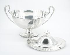 Large English Silver Plate Tableware Covered Tureen - 3439290