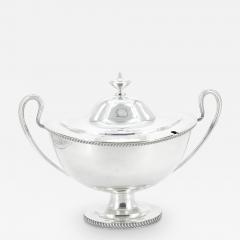 Large English Silver Plate Tableware Covered Tureen - 3440626