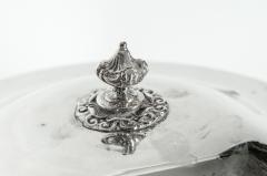 Large English Silver Plate on Copper Revolving Super Dish - 541771