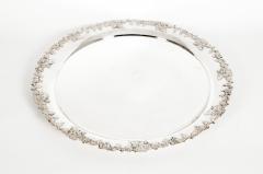 Large English Silver Plated Circular Barware Tableware Tray - 1131168