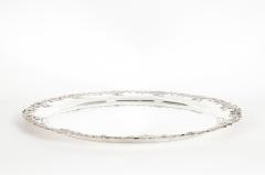 Large English Silver Plated Circular Barware Tableware Tray - 1131172