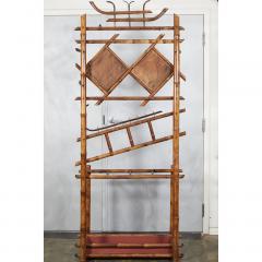 Large English Victorian Bamboo Hall Stand - 1535945