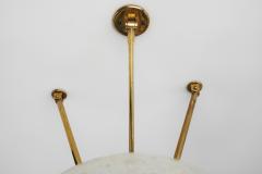 Large European Modern Wall Sconce in Brass Bubble Glass Europe circa 1950s - 3249974