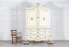 Large Exceptional 18thC Dutch Painted Linen Press - 2780640