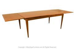 Large Expandable Dining Table Mid Century Teak Danish - 3367918