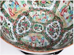 Large Famille Rose Punch Bowl c 1860 1870 - 4077386