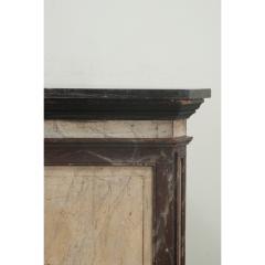 Large Faux Marble Painted Triangular Pedestal - 3485033