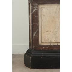Large Faux Marble Painted Triangular Pedestal - 3485040