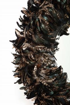 Large Feathered Mirror - 1842651