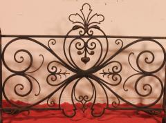 Large Fire Place Screen Or Firewall In Wrought Iron 19th Century - 3335299