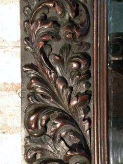 Large Flemish Baroque 17th century Carved walnut Mirror - 1307878