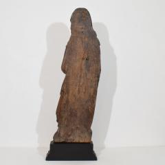 Large Flemish Medieval Gothic 15th 16th Century Carved Oak Madonna - 4485973