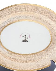 Large Flight Barr Barr Regency English Armorial Platter circa 1810 - 3606436