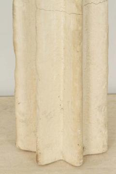 Large Fluted Rough Hewn Stone Lamp - 2188710