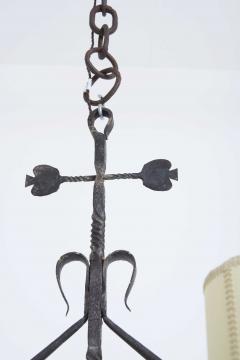 Large Forged Iron Ceiling Light - 4023353