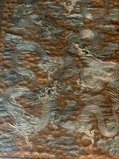 Large Framed Japanese Embroidery Dragon Tapestry - 1161327