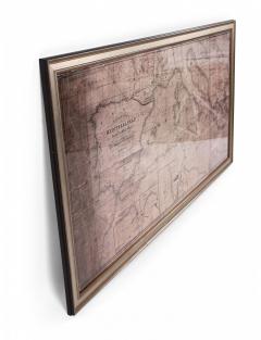 Large Framed Map of the Mediterranean - 4515008