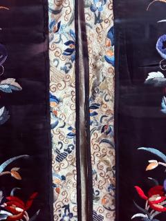 Large Framed Stunning Antique Chinese Embroidered Robe Qing Dynasty - 4407574