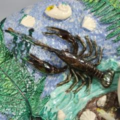 Large Francois Maurice French Palissy Majolica Platter - 4095214