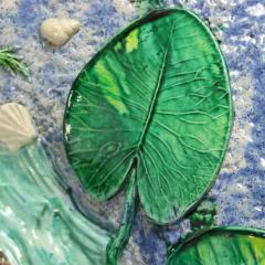 Large Francois Maurice French Palissy Majolica Platter - 4095220