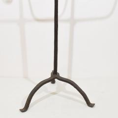 Large French 17th Century Hand Forged Iron Candleholder - 4114341
