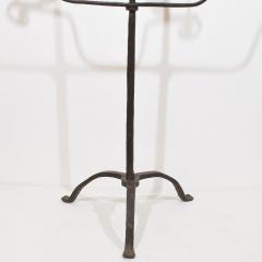 Large French 17th Century Hand Forged Iron Candleholder - 4114359