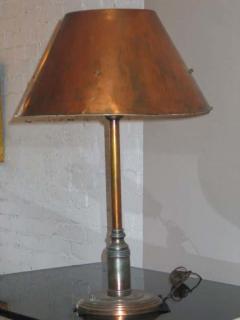 Large French 1940s Copper Table or Desk Lamp - 1860972