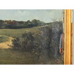 Large French 19th Century Landscape Painting in Gilt Frame - 4811968