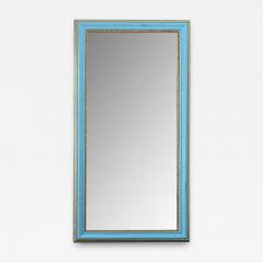 Large French 19th Century Mirror with Recent Blue Paint - 4435105