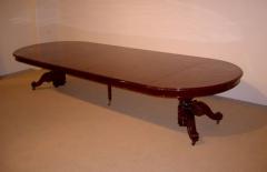 Large French 19th Century Solid Mahogany Oval Table - 421276