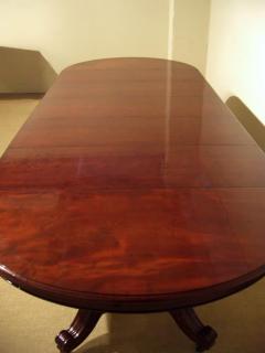 Large French 19th Century Solid Mahogany Oval Table - 421277