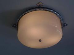 Large French 40s Modern Neoclassical Flush Mount Fixture - 1860983