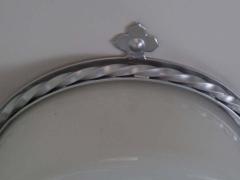 Large French 40s Modern Neoclassical Flush Mount Fixture - 1860984
