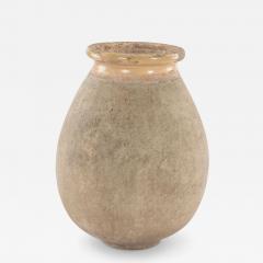 Large French Biot Jar with Yellow Glazed Rim - 3123959