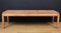 Large French Cerused Oak Modern Console or Center Table 1940s - 271956