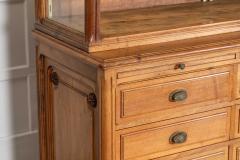 Large French Cherrywood Pharmacy Display Cabinet - 4406268