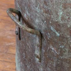 Large French Copper Pot with Handles and a Verdigris Patina C 1910 - 4764702